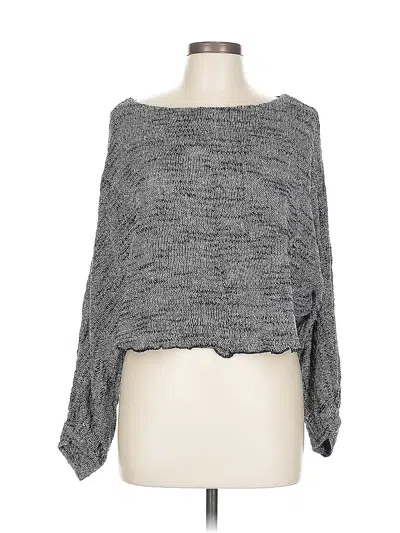 Pre-owned Free People Poncho In Gray