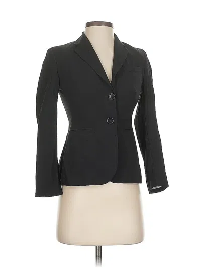 Pre-owned Banana Republic Wool Blazer Jacket In Black
