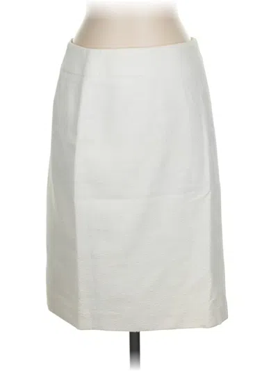 Pre-owned Ann Taylor Casual Skirt In White