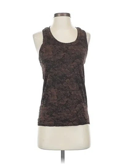 Pre-owned Athleta Tank Top Brown Halter Neckline Tops