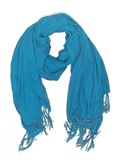 Pre-owned Unbranded Scarf In Blue