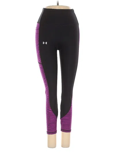 Pre-owned Under Armour Active Pants In Purple