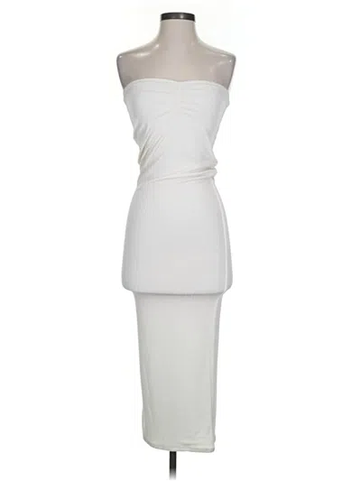 Pre-owned Naked Wardrobe Casual Dress In White