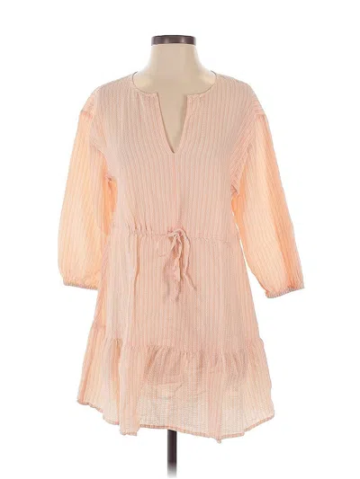 Pre-owned Loft Beach Casual Dress In Orange