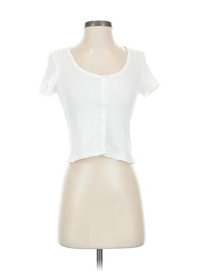 Pre-owned Elodie Short Sleeve T-shirt In White