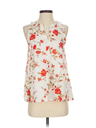 Pre-owned Joie Sleeveless Blouse In White