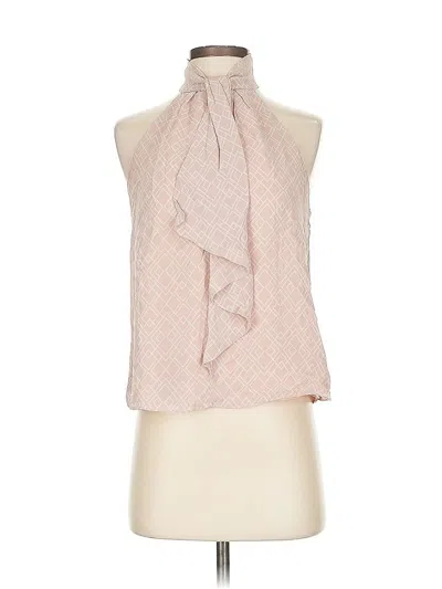 Pre-owned Joie Sleeveless Silk Top Pink Halter Neckline Tops