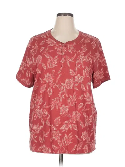 Pre-owned Sun + Stone Short Sleeve T-shirt In Red