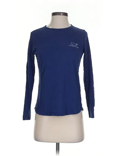 Pre-owned Vineyard Vines Long Sleeve T-shirt In Blue