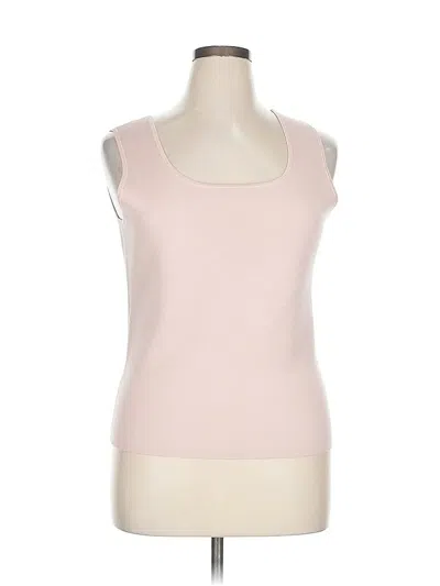 Pre-owned Carlisle Sleeveless Top Pink Scoop Neck Tops