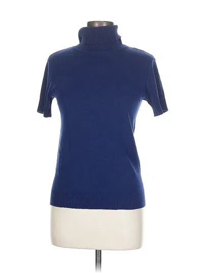 Pre-owned Agnès B. Turtleneck Sweater In Blue