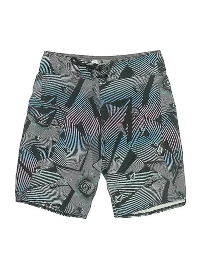Pre-owned Volcom Kids' Board Shorts In Gray