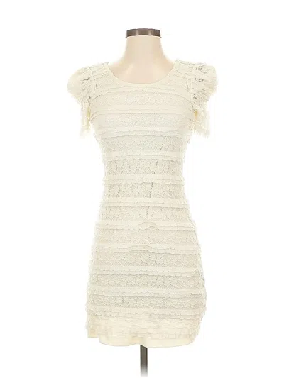 Pre-owned A. Byer Cocktail Dress In White