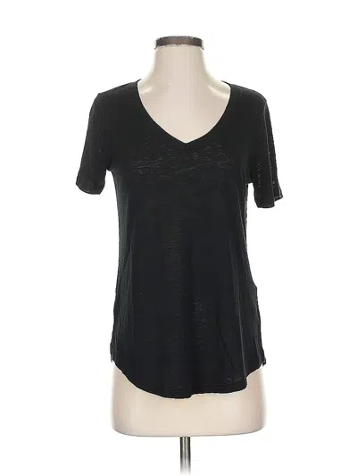 Pre-owned Athleta Short Sleeve T-shirt In Black