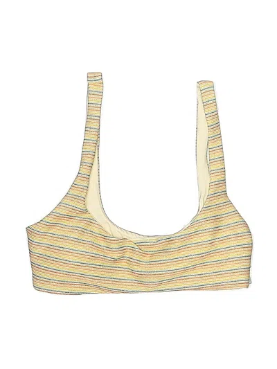 L*space Swimsuit Top Yellow Swimwear In Brown