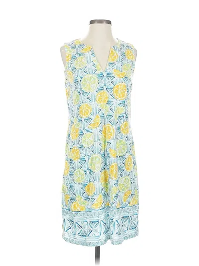 Pre-owned Lands' End Casual Dress In Yellow