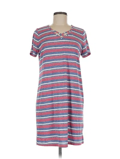 Pre-owned Sonoma Goods For Life Casual Dress In Burgundy