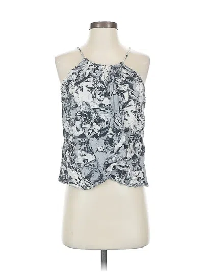 Pre-owned Fabletics Tank Top Silver Halter Neckline Tops