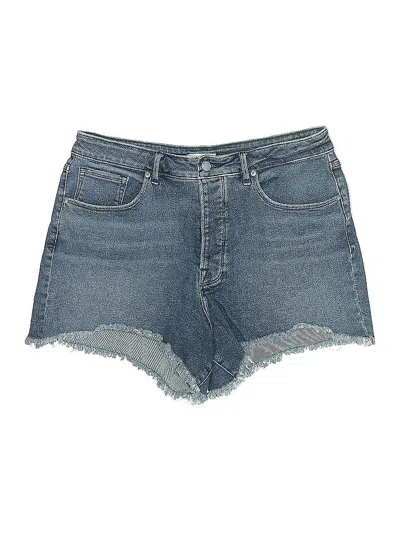 Pre-owned Good American Denim Shorts In Blue