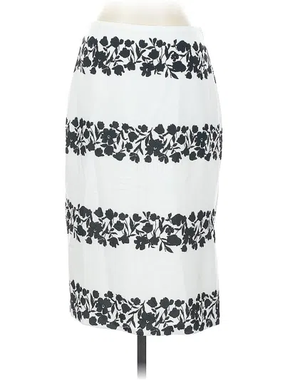 Pre-owned Ann Taylor Factory Casual Skirt In White