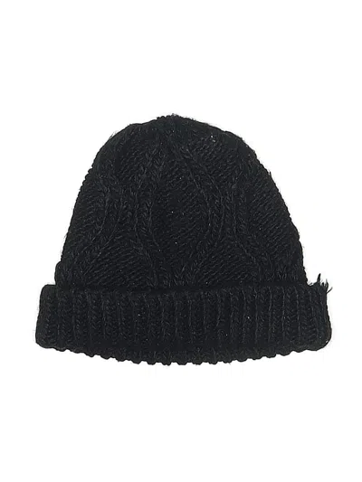 Pre-owned Forever 21 Beanie Hat In Black
