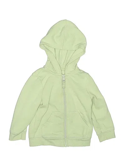 Pre-owned Cat & Jack Kids' Zip Up Hoodie In Green
