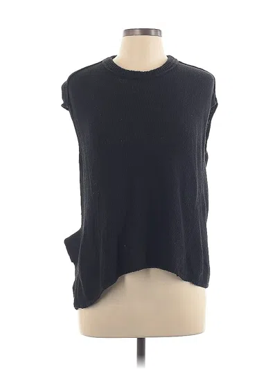 Pre-owned Inhabit Sweater Vest In Black