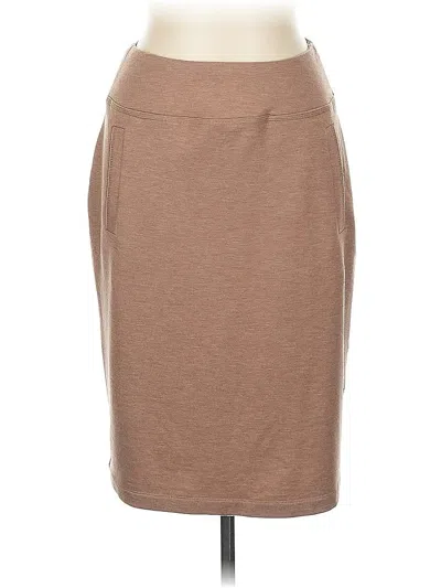 Pre-owned Logo By Lori Goldstein Casual Skirt In Brown