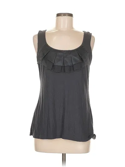 Pre-owned Ann Taylor Loft Sleeveless Top Gray Sweetheart Neckline Tops