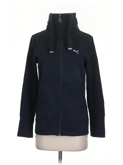 Pre-owned Puma Zip Up Hoodie In Black