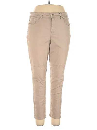 Pre-owned Charter Club Khaki Pant In Brown