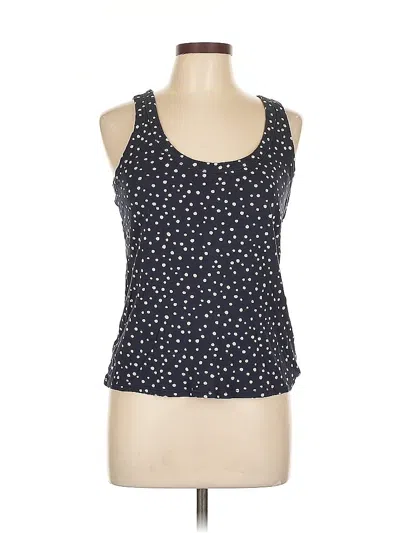 Pre-owned Ann Taylor Loft Sleeveless Top Black Scoop Neck Tops