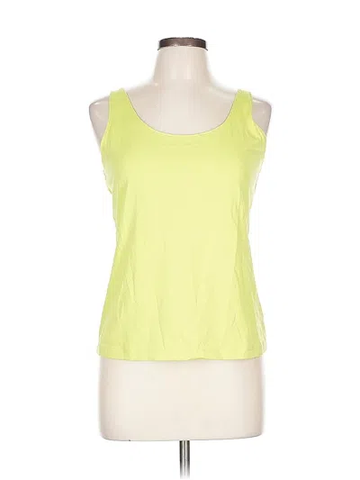 Pre-owned Chico's Tank Top Yellow Strapless Neckline Tops