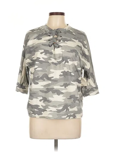 Pre-owned The Sweatshirt Project By French Laundry Cardigan Sweater In Gray