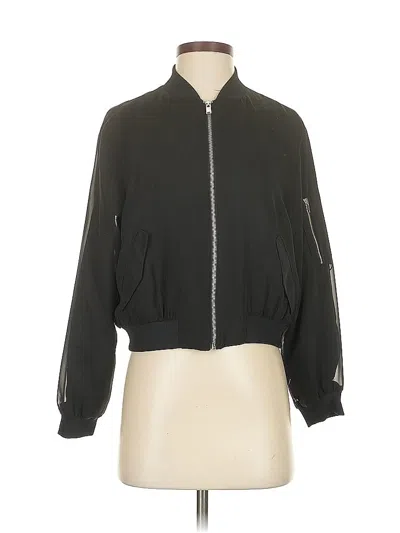 Pre-owned Zara Track Jacket In Black