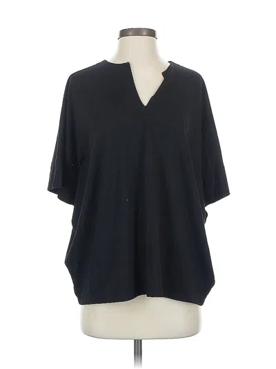 Pre-owned Natori 3/4 Sleeve T-shirt In Black