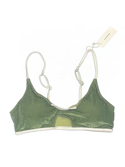 Pre-owned Seafolly Swimsuit Top Green Swimwear