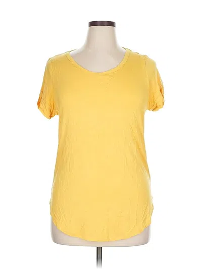 Icyzone Short Sleeve T-shirt In Yellow