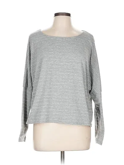 Pre-owned Shein 3/4 Sleeve T-shirt In Gray