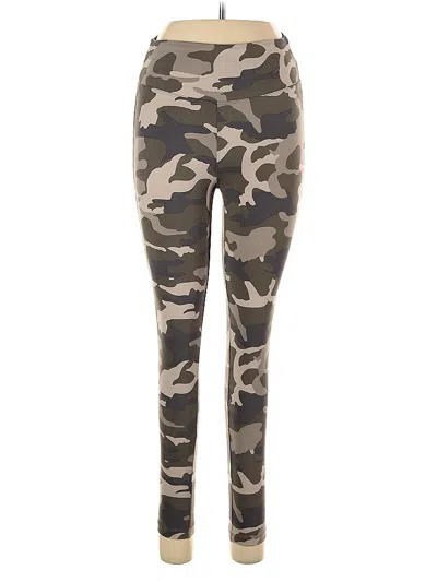 Pre-owned Zenana Leggings In Brown