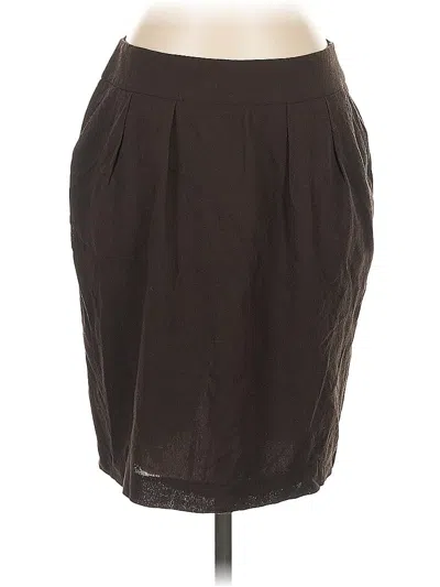Pre-owned Lafayette 148 Casual Skirt In Brown