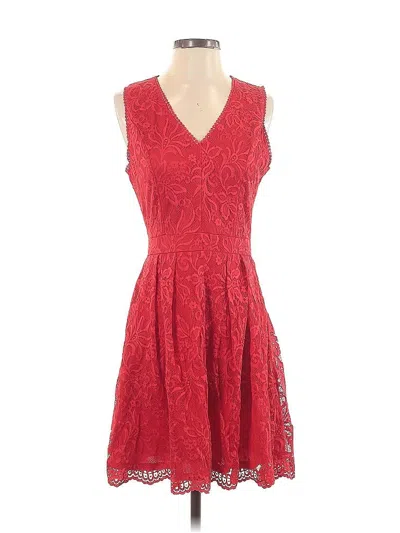 Pre-owned Francesca's Cocktail Dress In Red