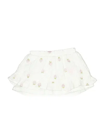 Pre-owned Nicole Miller Kids' Skirt In White