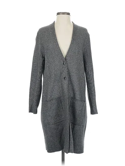 Pre-owned Jjill Cardigan Sweater In Gray