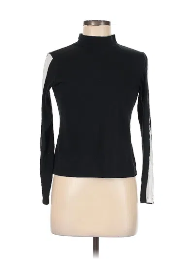 Pre-owned Brave Soul Long Sleeve Turtleneck In Black