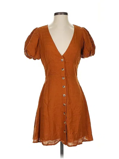 Pre-owned L*space Casual Dress In Brown