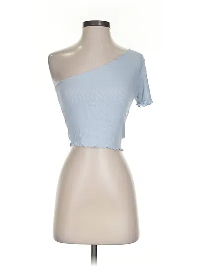 Pre-owned Blue Blush Short Sleeve T-shirt In Blue