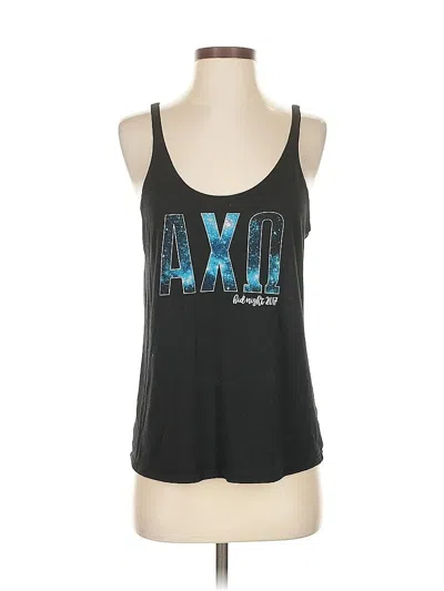 Pre-owned Bella+canvas Tank Top Black Halter Neckline Tops