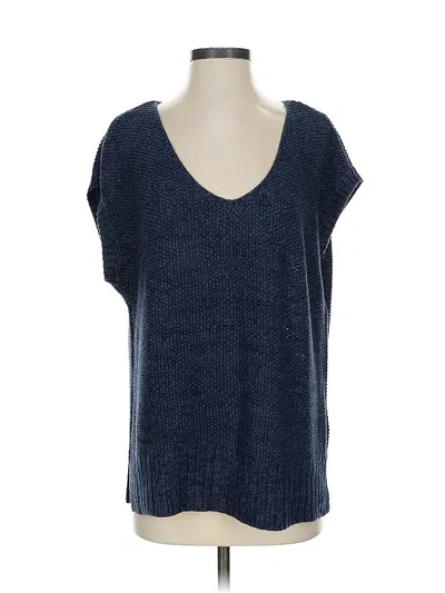 Pre-owned Lucky Brand Sweater Vest In Blue