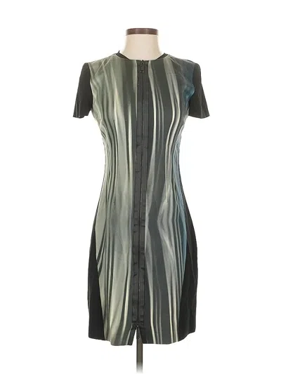 Pre-owned Tahari Cocktail Dress In Gray